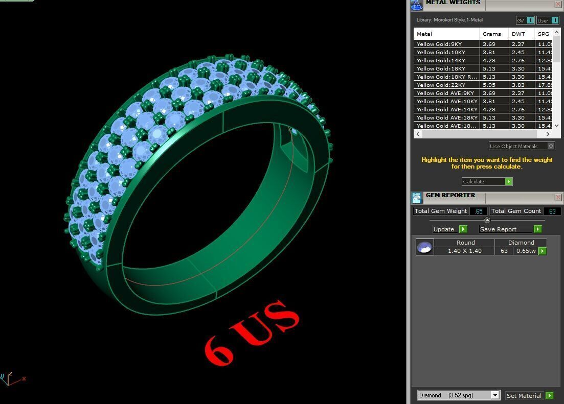Modern Men Ring 3D CAD File 6MR081 3D print model_1
