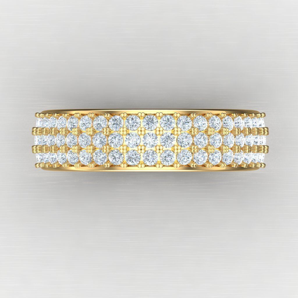 Modern Men Ring 3D CAD File 6MR081 3D print model_10