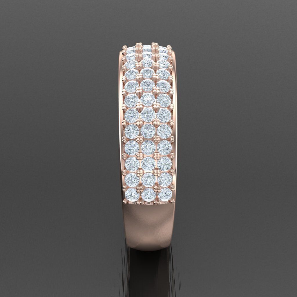 Modern Men Ring 3D CAD File 6MR081 3D print model_12