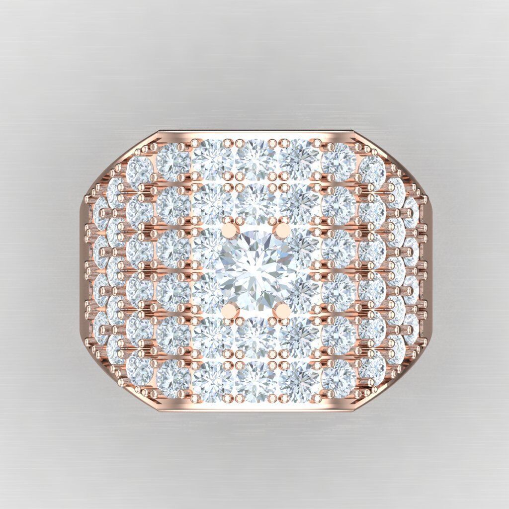 Modern Men Ring 3D CAD File 6MR078 3D print model_9