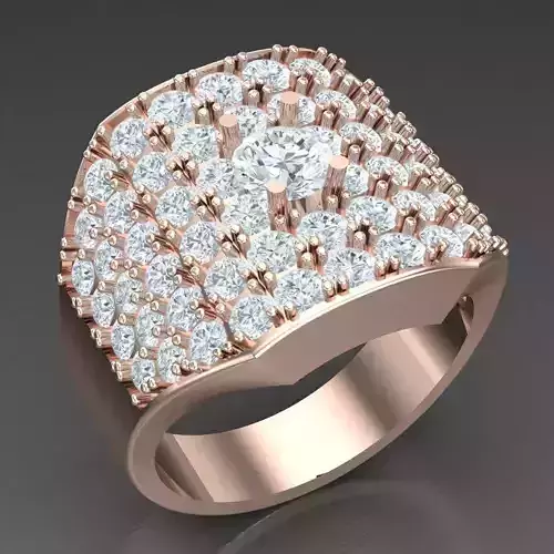 Modern Men Ring 3D CAD File 6MR078