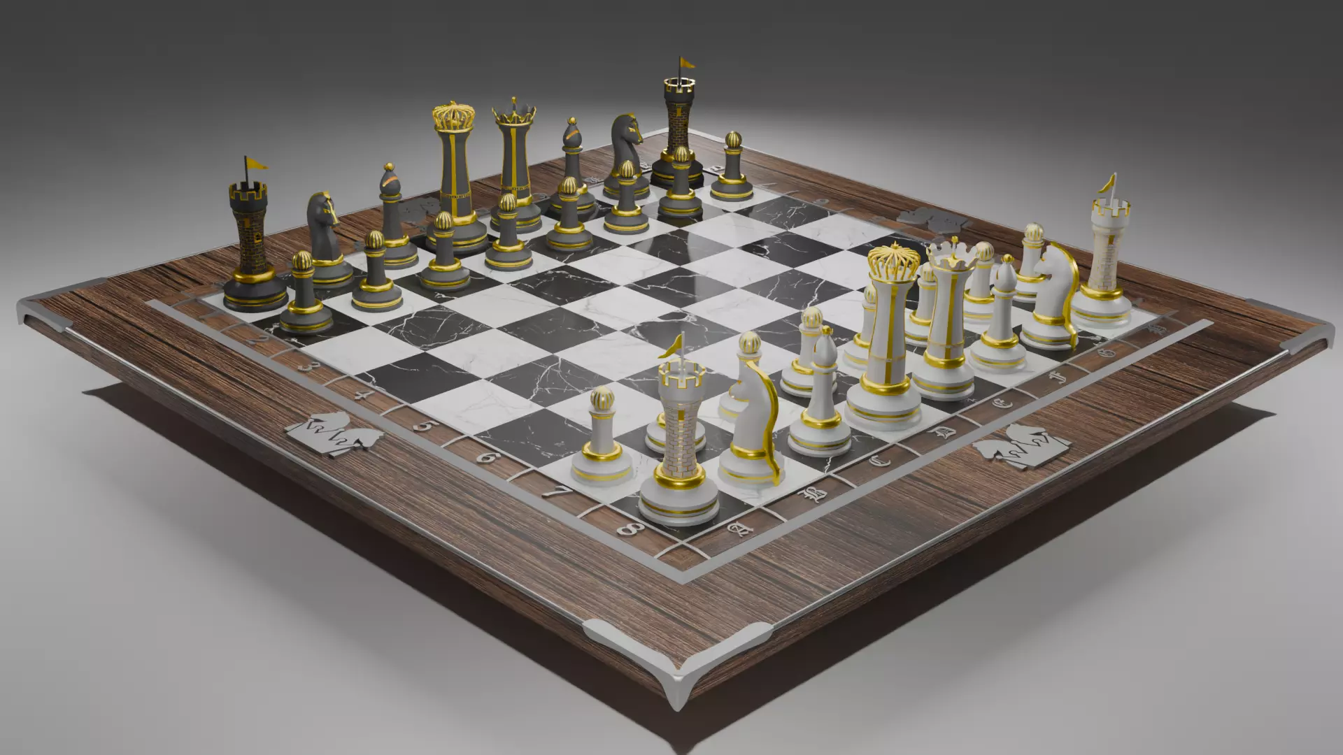Modern Luxury Chess 3D model