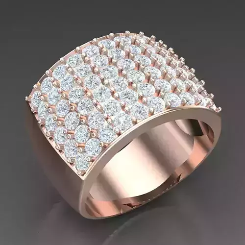 Modern Men Ring 3D CAD File 6MR073