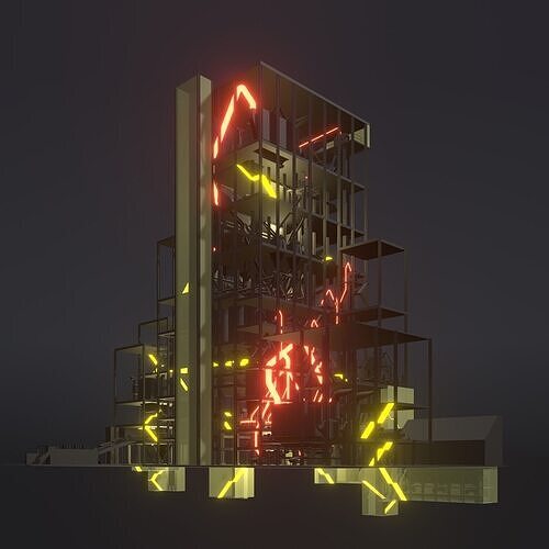 Sci-fi factory 25i23 3D model
