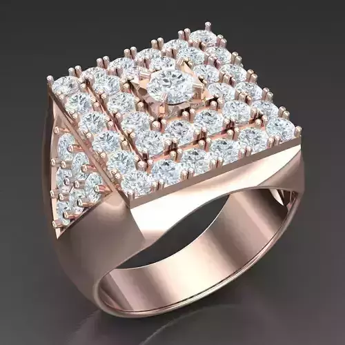 Modern Men Ring 3D CAD File 6MR068