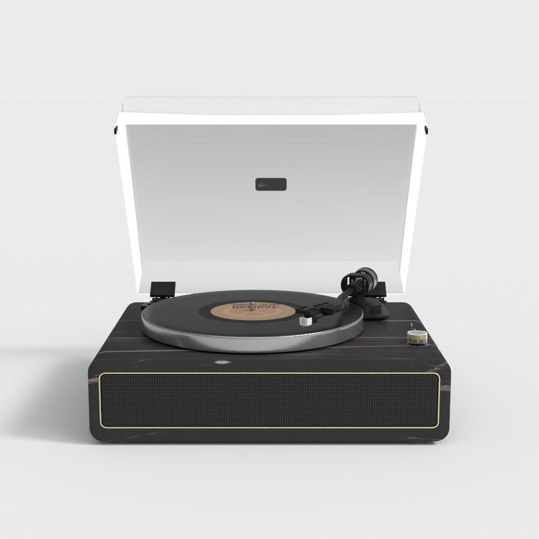 RECORD PLAYER Low-poly 3D model_1