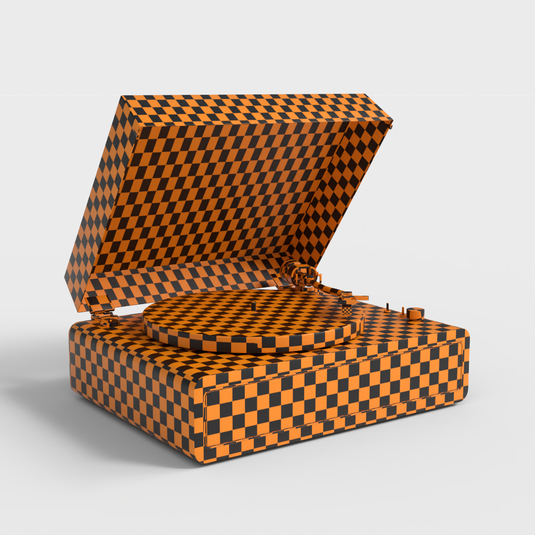 RECORD PLAYER Low-poly 3D model_6