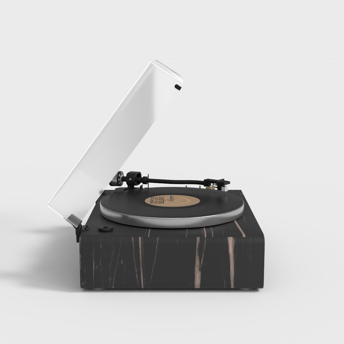 RECORD PLAYER Low-poly 3D model_2