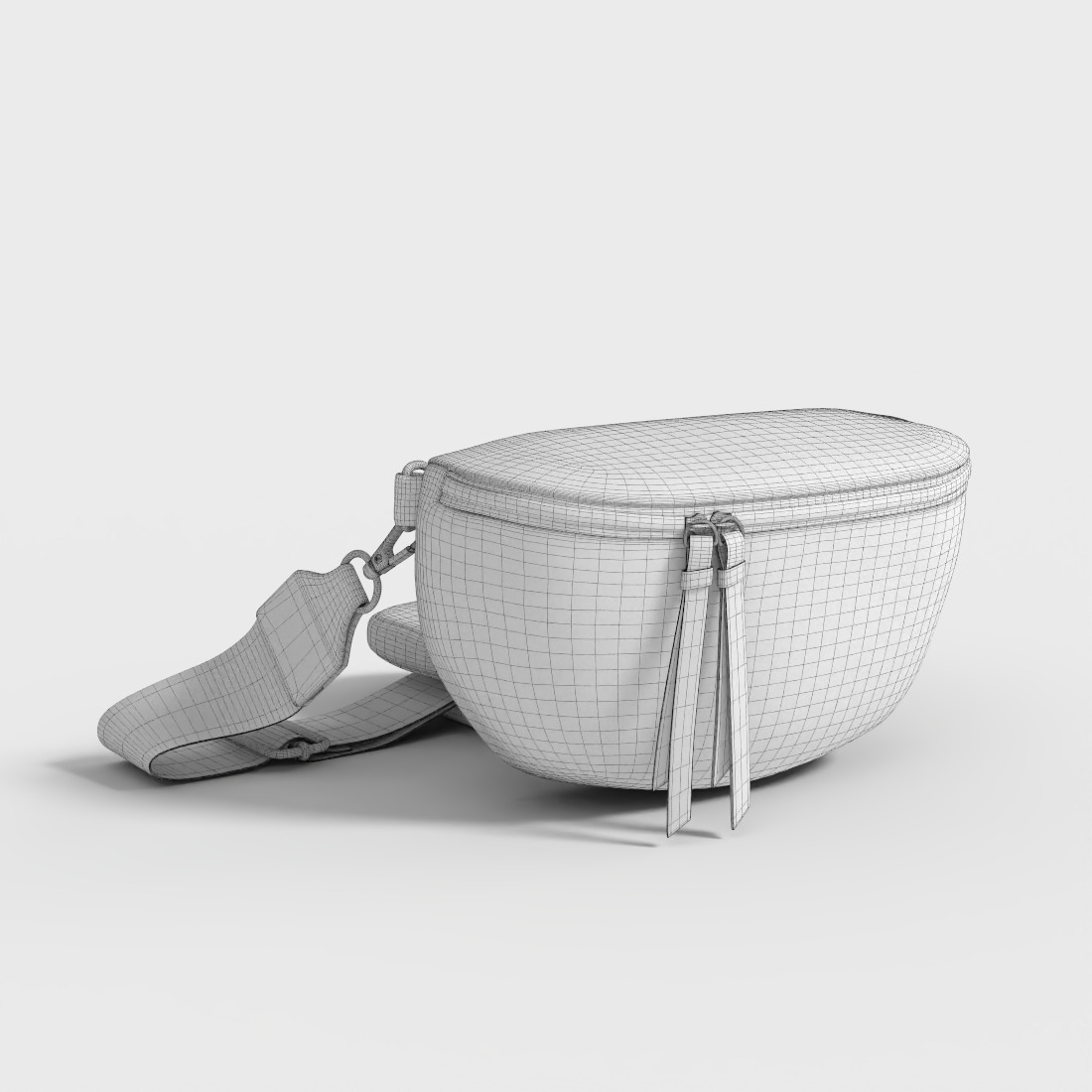 WOMENS HANDBAG Low-poly 3D model_8