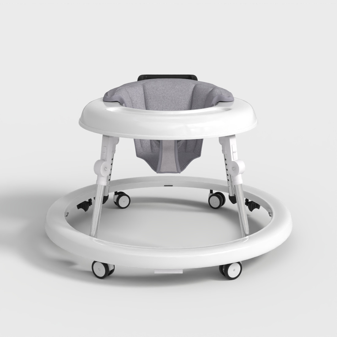 BABY WALKER WITH WHEELS  Low-poly 3D model_1