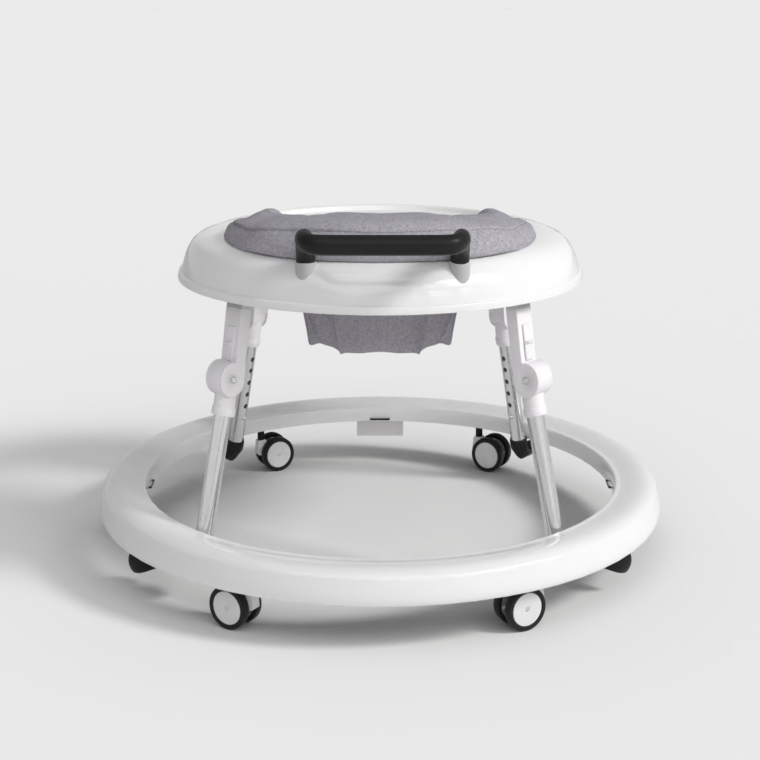 BABY WALKER WITH WHEELS  Low-poly 3D model_3