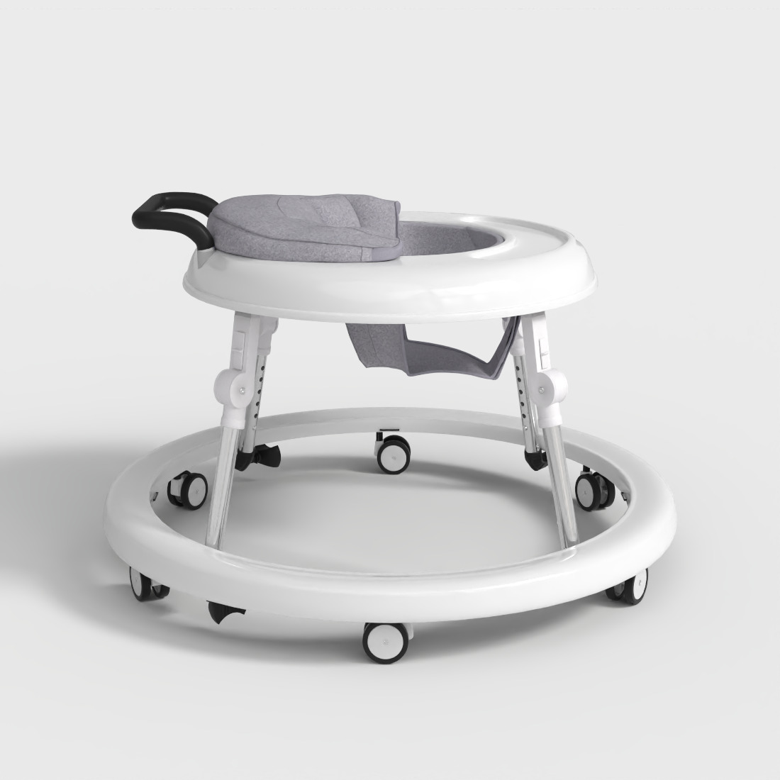 BABY WALKER WITH WHEELS  Low-poly 3D model_2