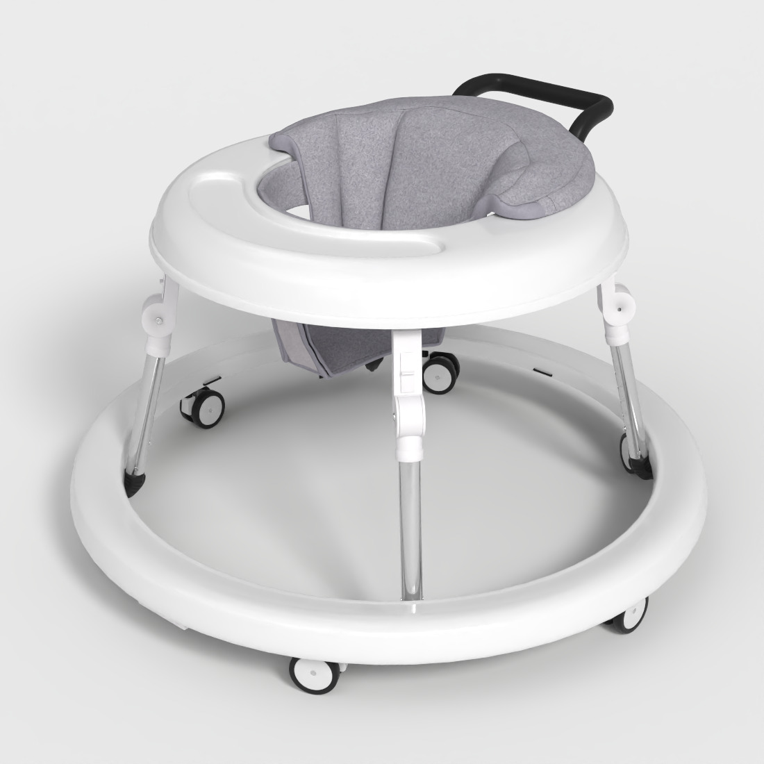 BABY WALKER WITH WHEELS  Low-poly 3D model_4