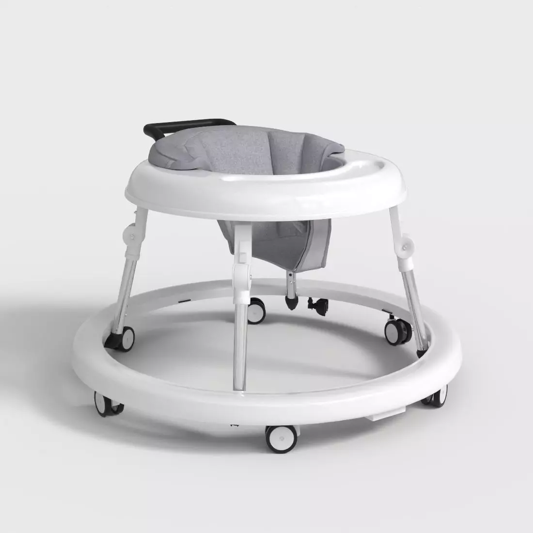 BABY WALKER WITH WHEELS  Low-poly 3D model_0