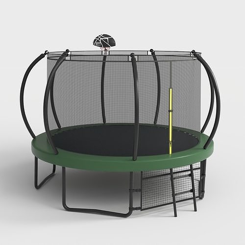 KIDS TRAMPOLINE Low-poly 3D model