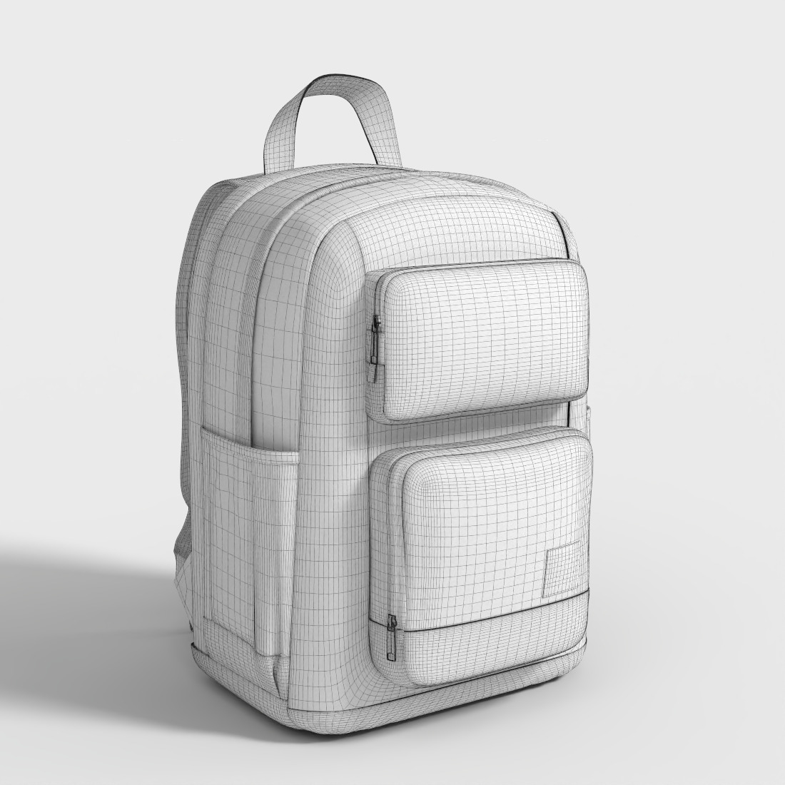 LAPTOP BACKPACK Low-poly 3D model_7