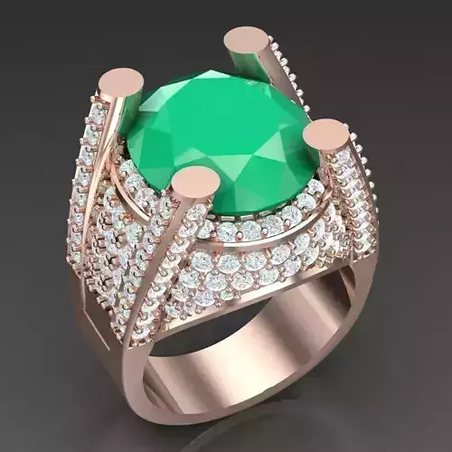 Modern Men Ring 3D CAD File 6MR064