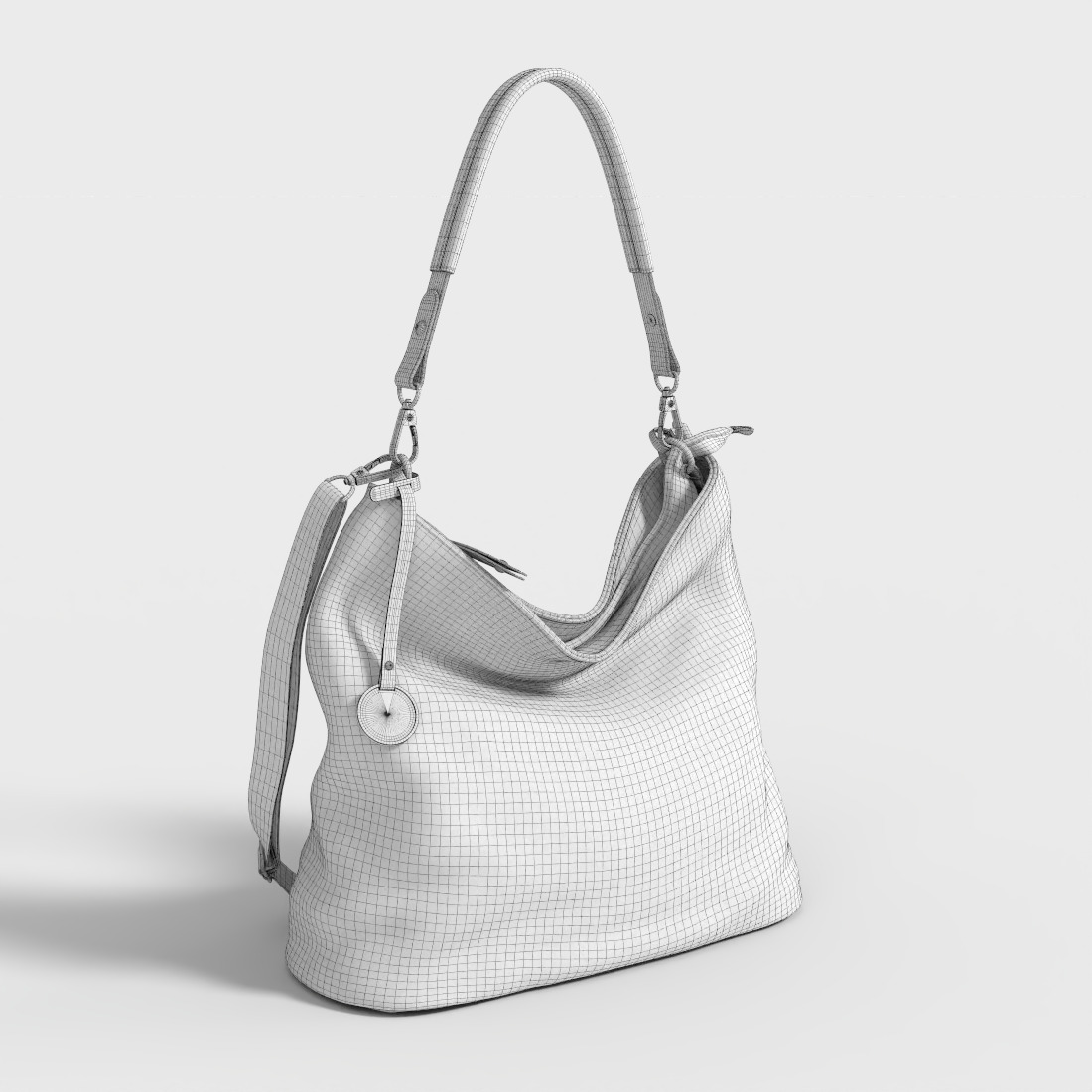 WOMENS HANDBAG Low-poly 3D model_8