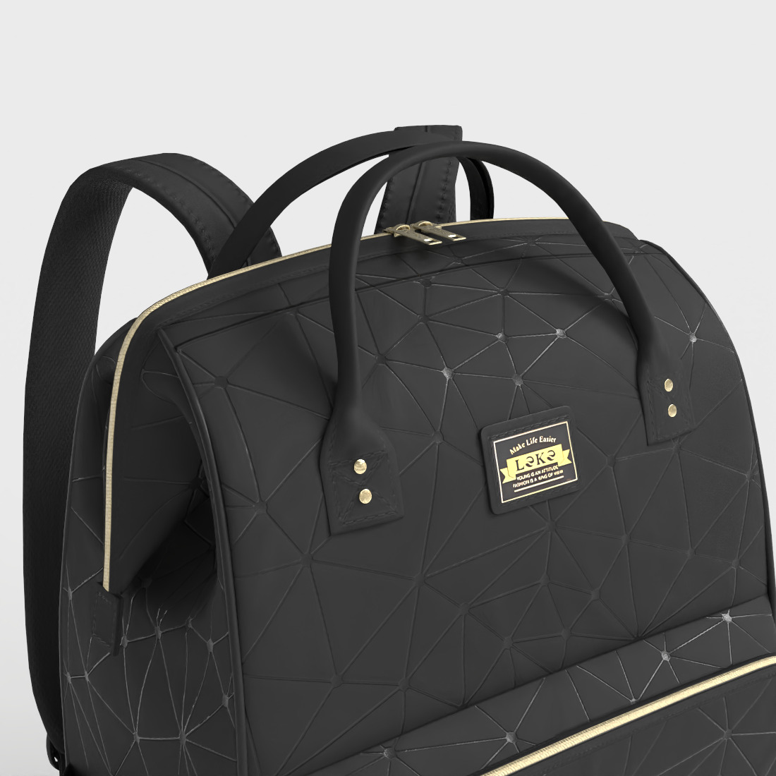 LAPTOP BACKPACK Low-poly 3D model_5