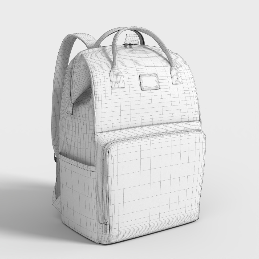 LAPTOP BACKPACK Low-poly 3D model_7