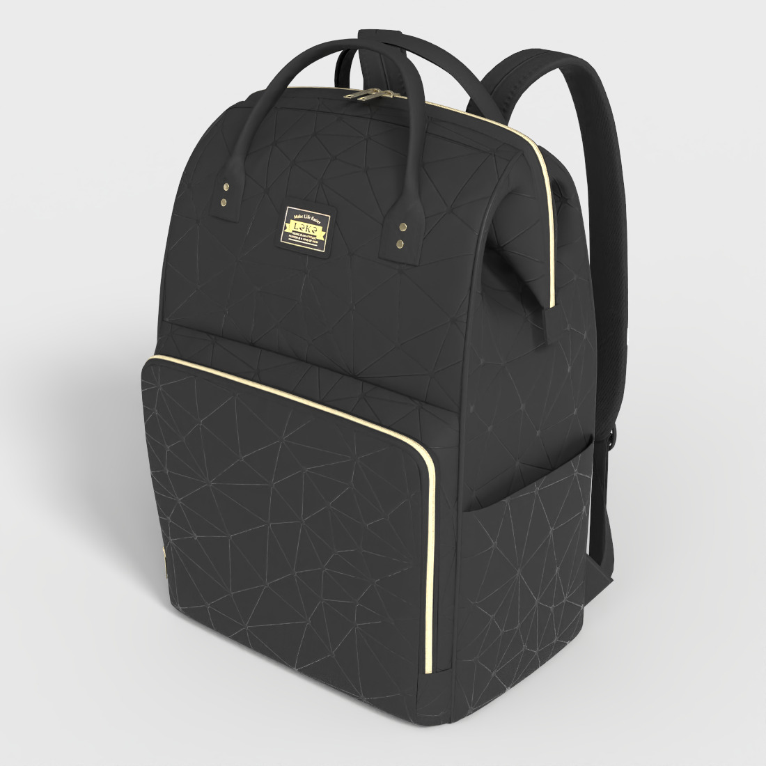 LAPTOP BACKPACK Low-poly 3D model_4