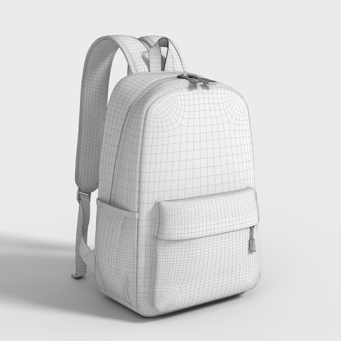 KIDS BACKPACK Low-poly 3D model_7