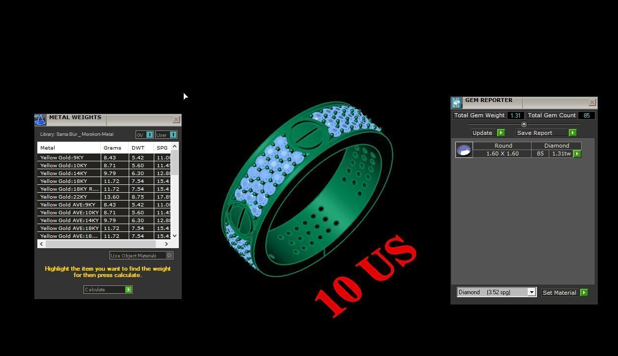 Modern Men Ring 3D CAD File 6MR063 3D print model_1