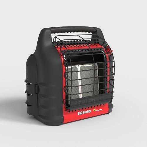 PORTABLE HEATER Low-poly 3D model