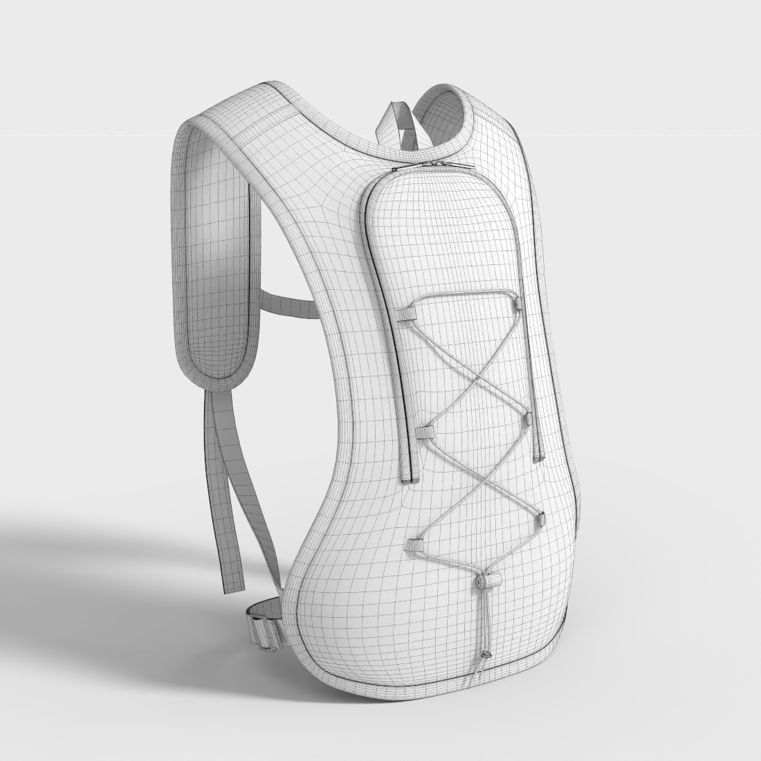 MOUNTAIN BIKE BACKPACK Low-poly 3D model_8