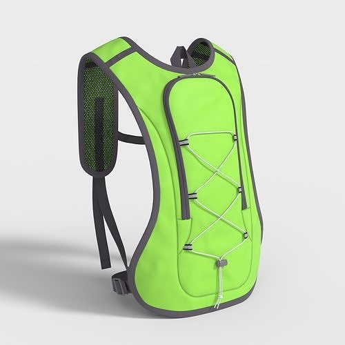 MOUNTAIN BIKE BACKPACK Low-poly 3D model