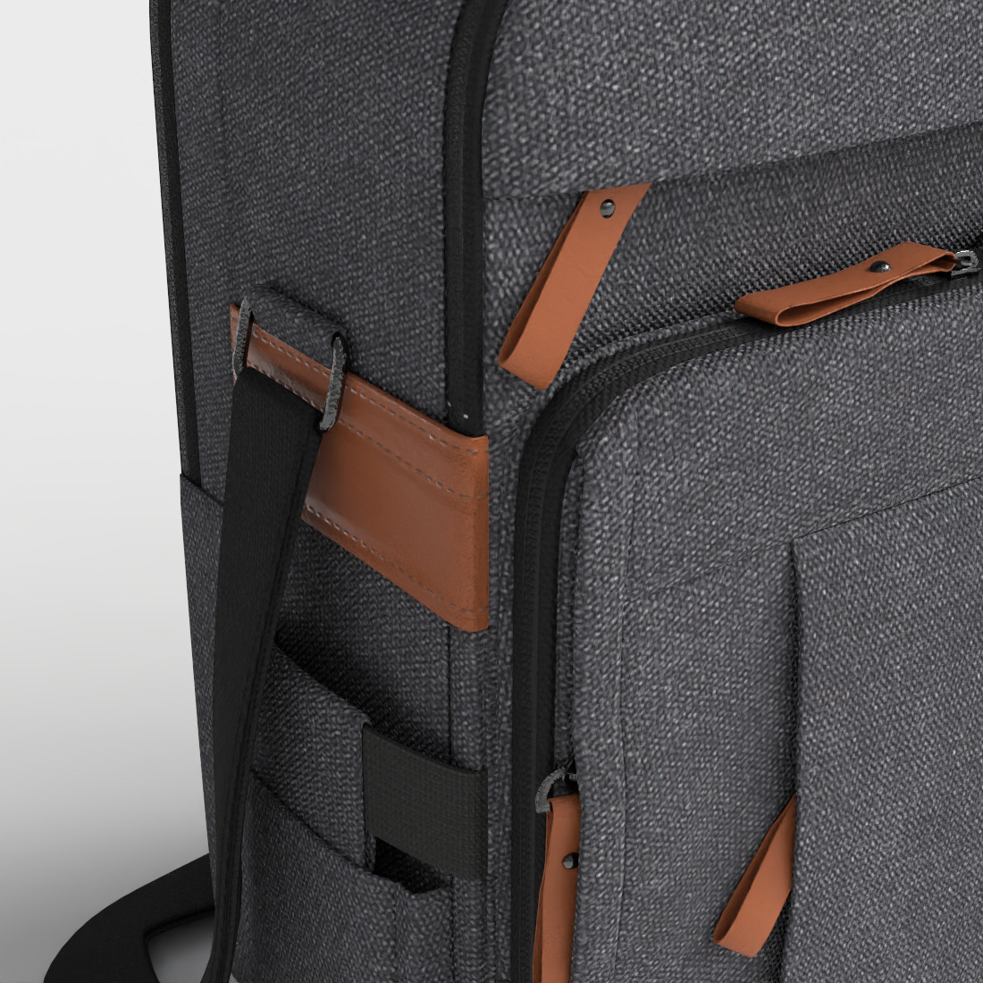 MESSENGER BAG Low-poly 3D model_5