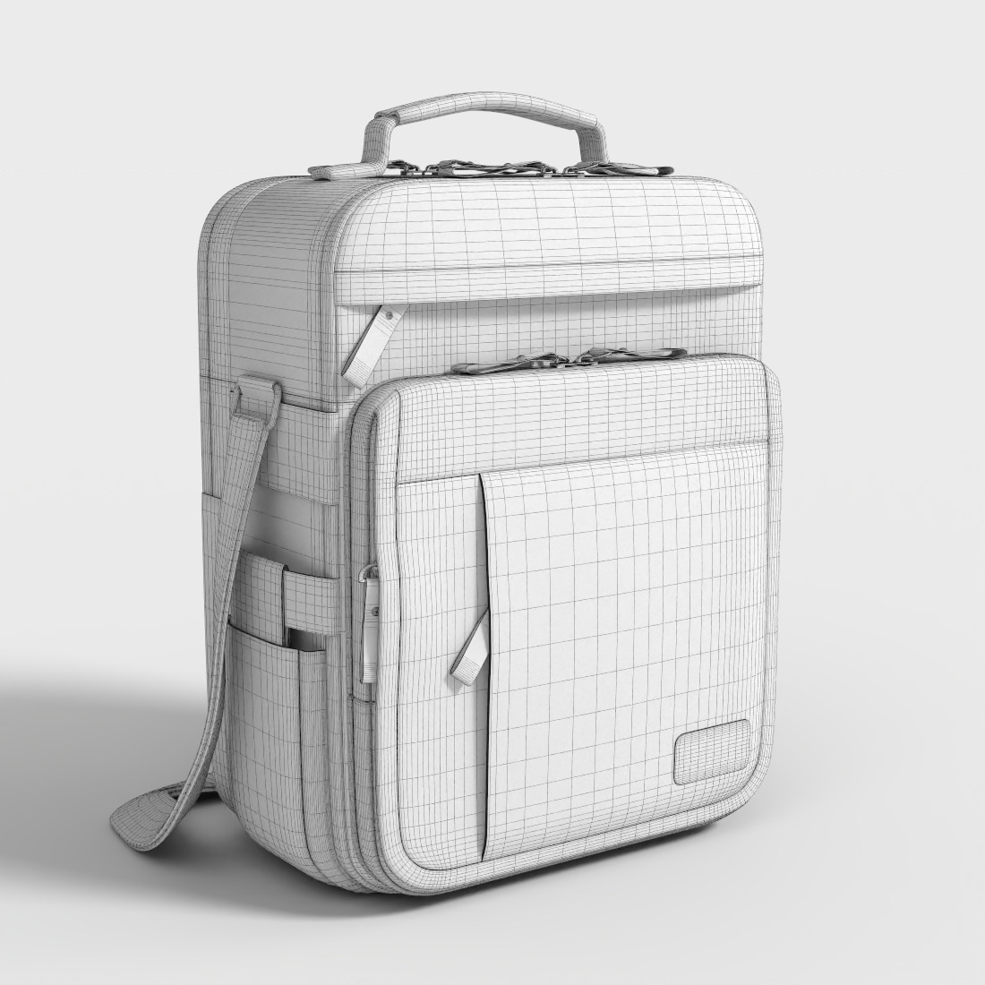 MESSENGER BAG Low-poly 3D model_7