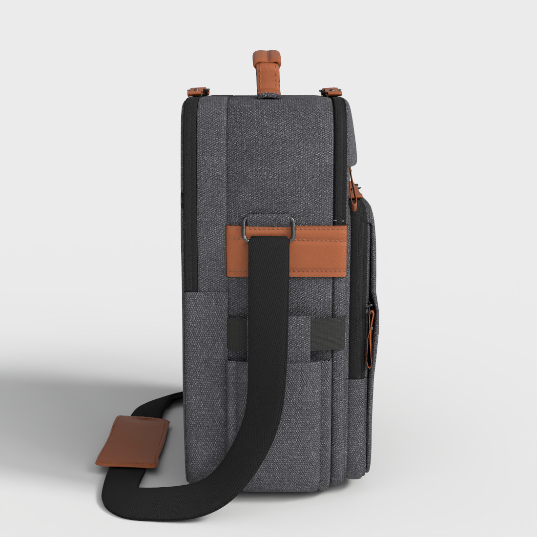 MESSENGER BAG Low-poly 3D model_2
