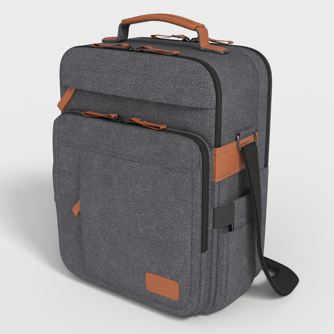 MESSENGER BAG Low-poly 3D model_4