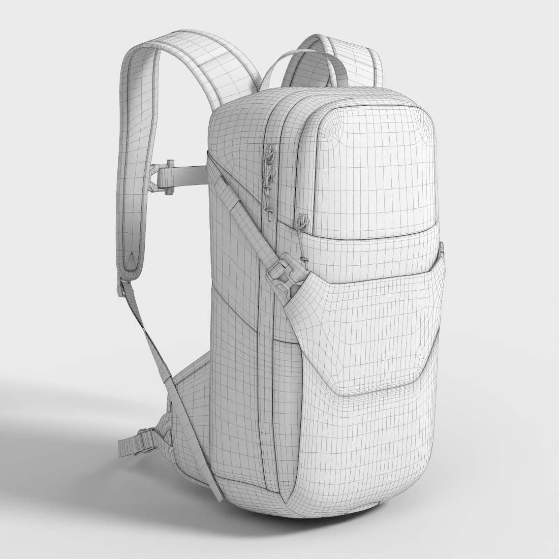 OUTDOOR BACKPACK Low-poly 3D model_7