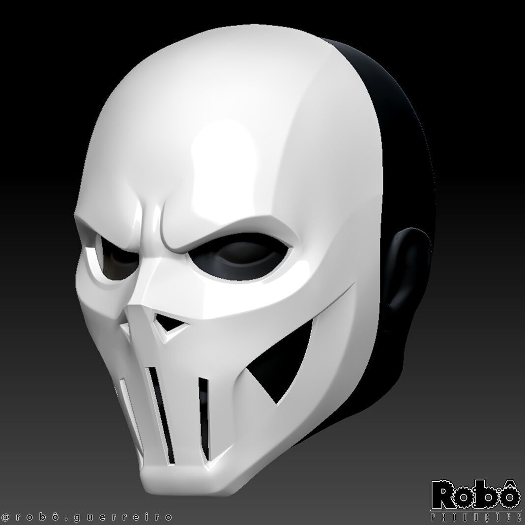 Robot ZERO Cyberpunk Techwear Mask 3D print model_2