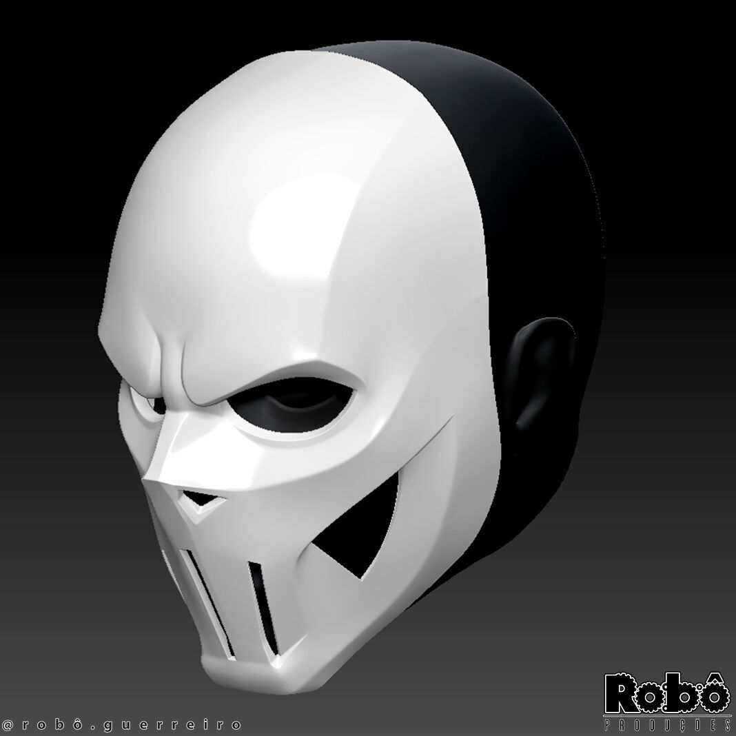 Robot ZERO Cyberpunk Techwear Mask 3D print model_4