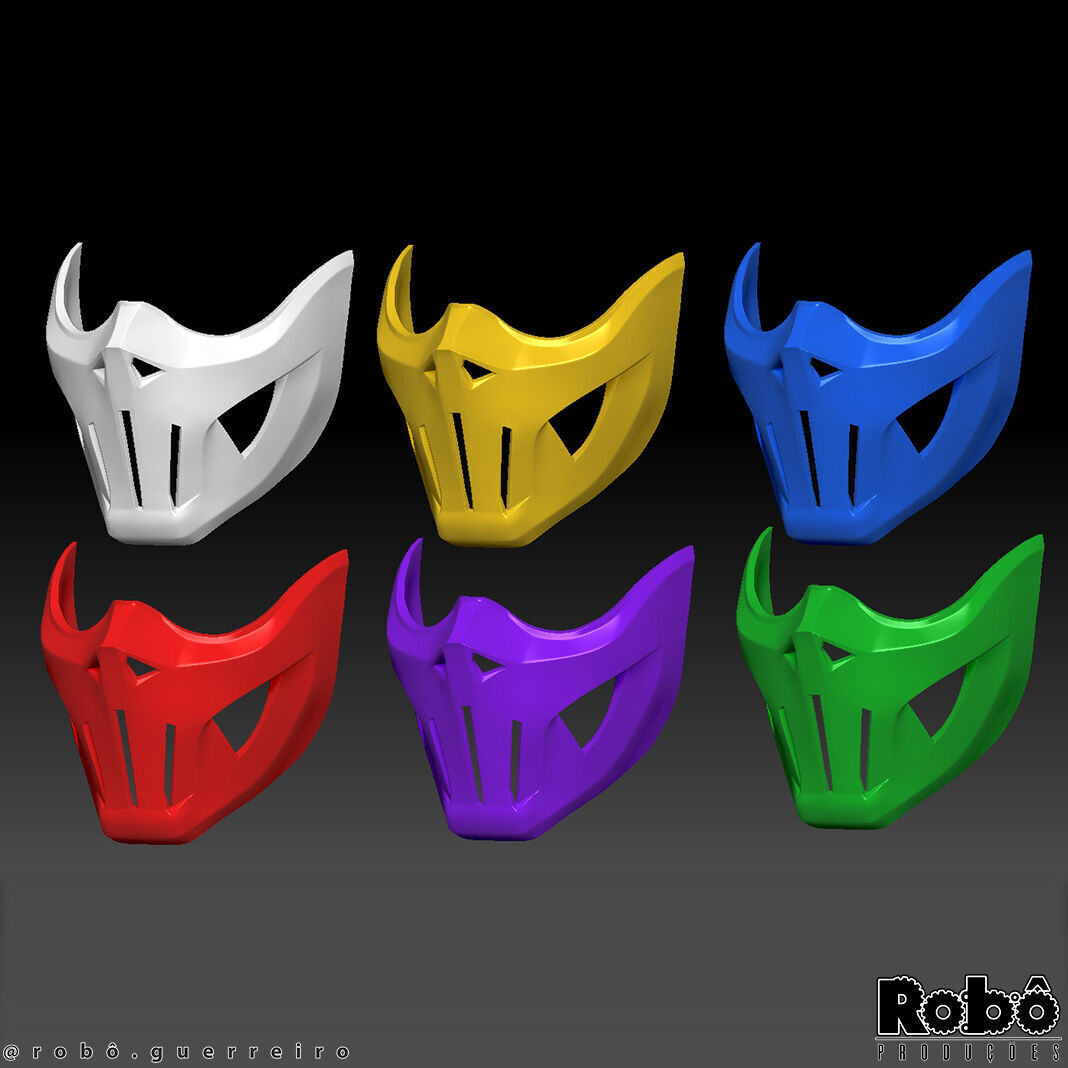 Robot ZERO Cyberpunk Techwear Mask 3D print model_9