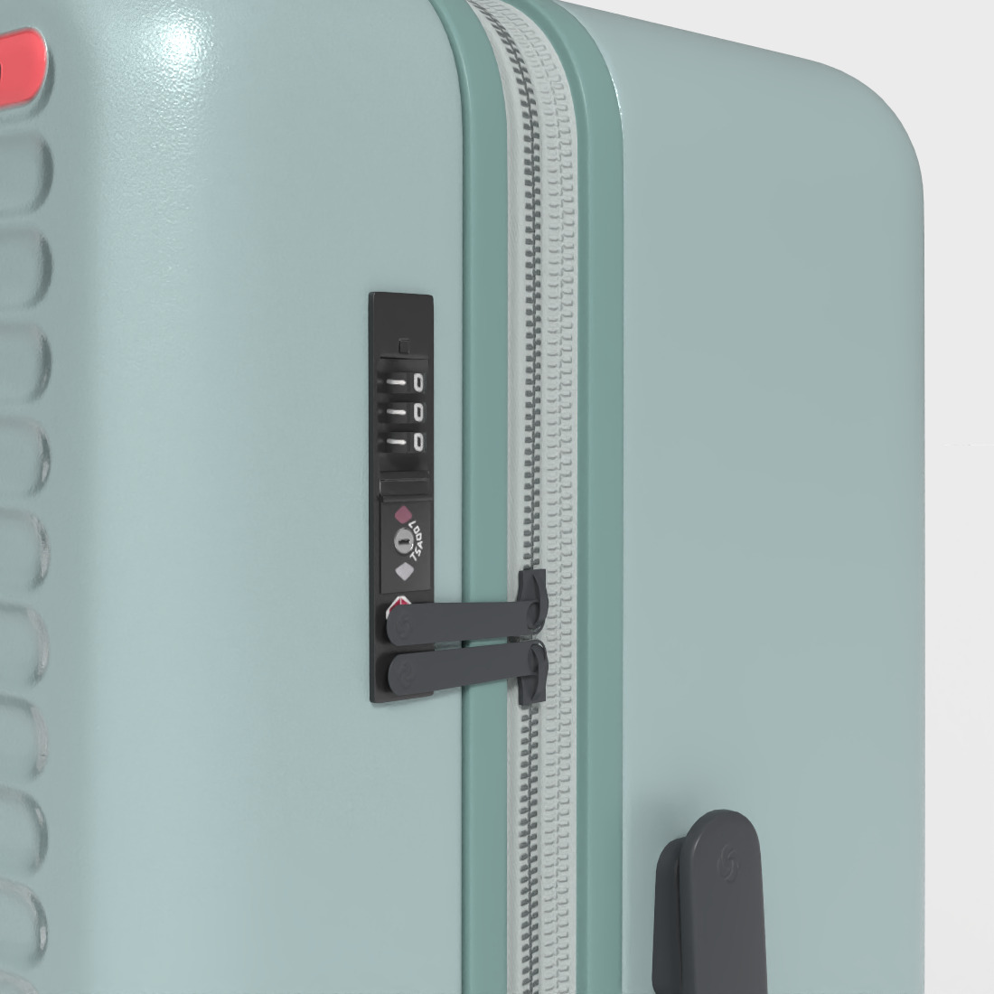 SAMSONITE CABIN SUITCASE Low-poly 3D model_6