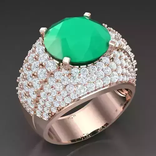 Modern Men Ring 3D CAD File 6MR061