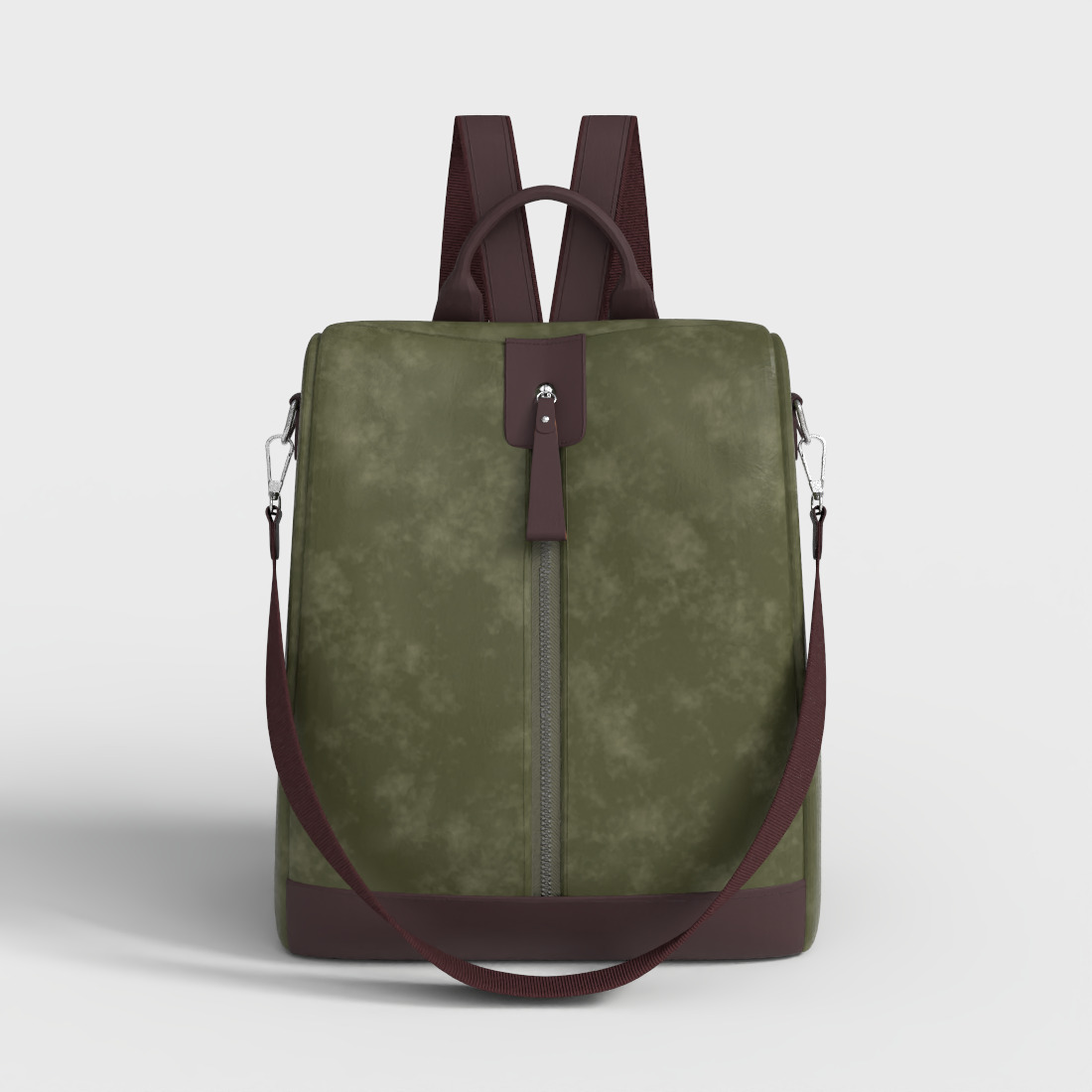RETRO WOMENS HANDBAG Low-poly 3D model_1