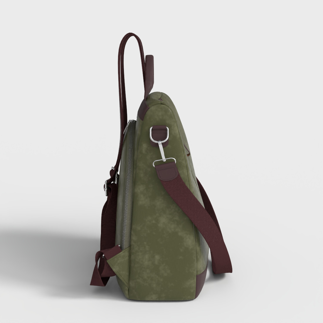 RETRO WOMENS HANDBAG Low-poly 3D model_2