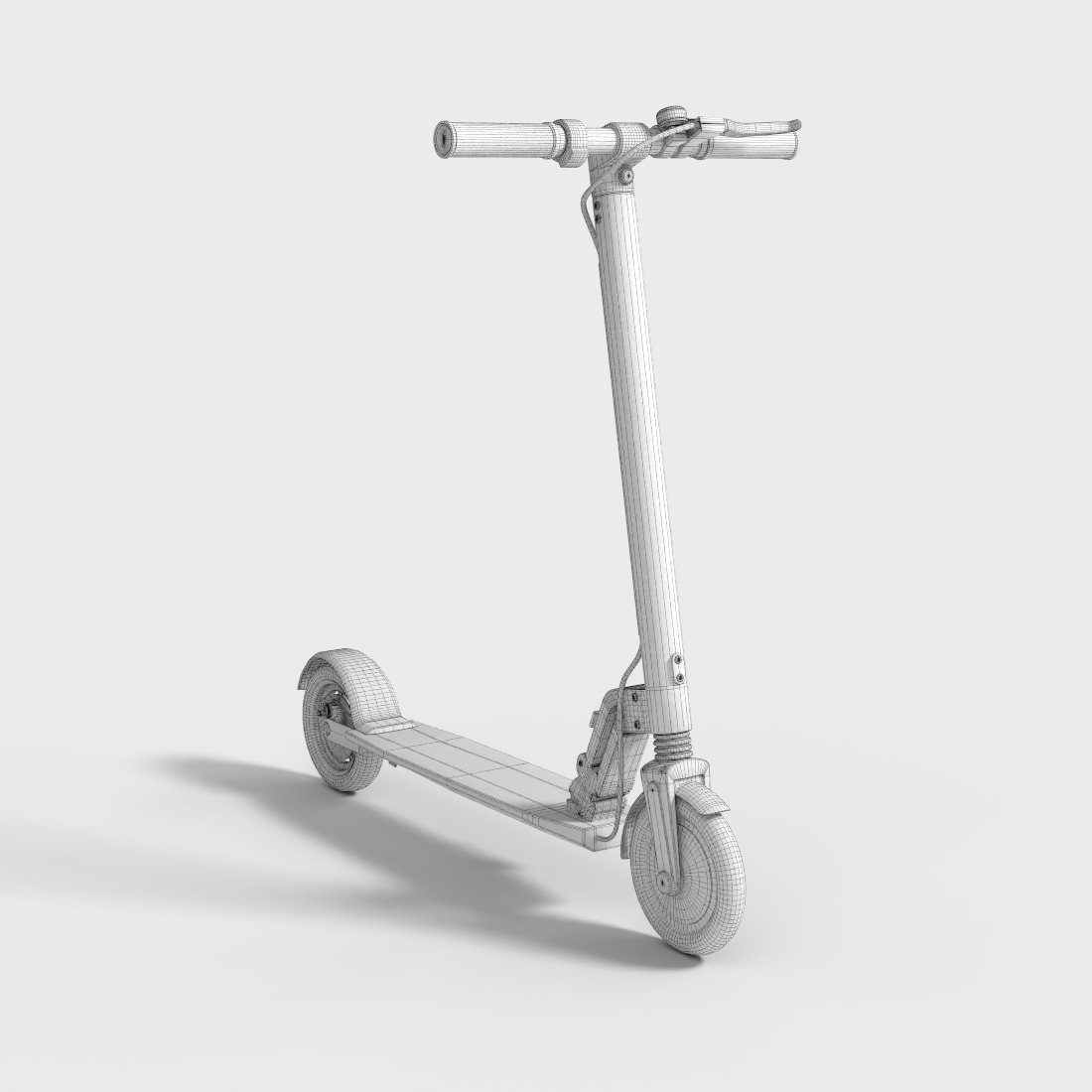 FOLDABLE ELECTRIC SCOOTER Low-poly 3D model_8