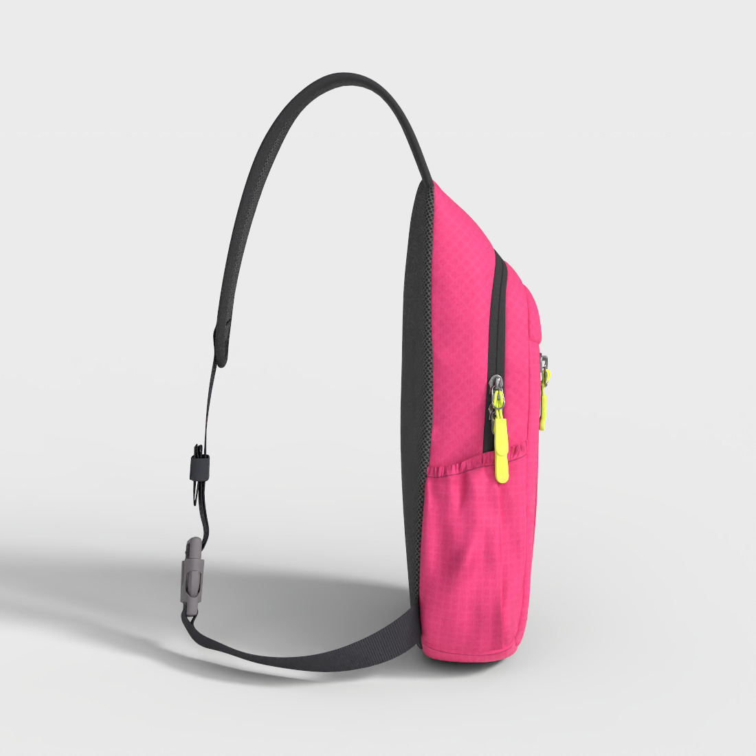SPORTS CHEST BAG Low-poly 3D model_2