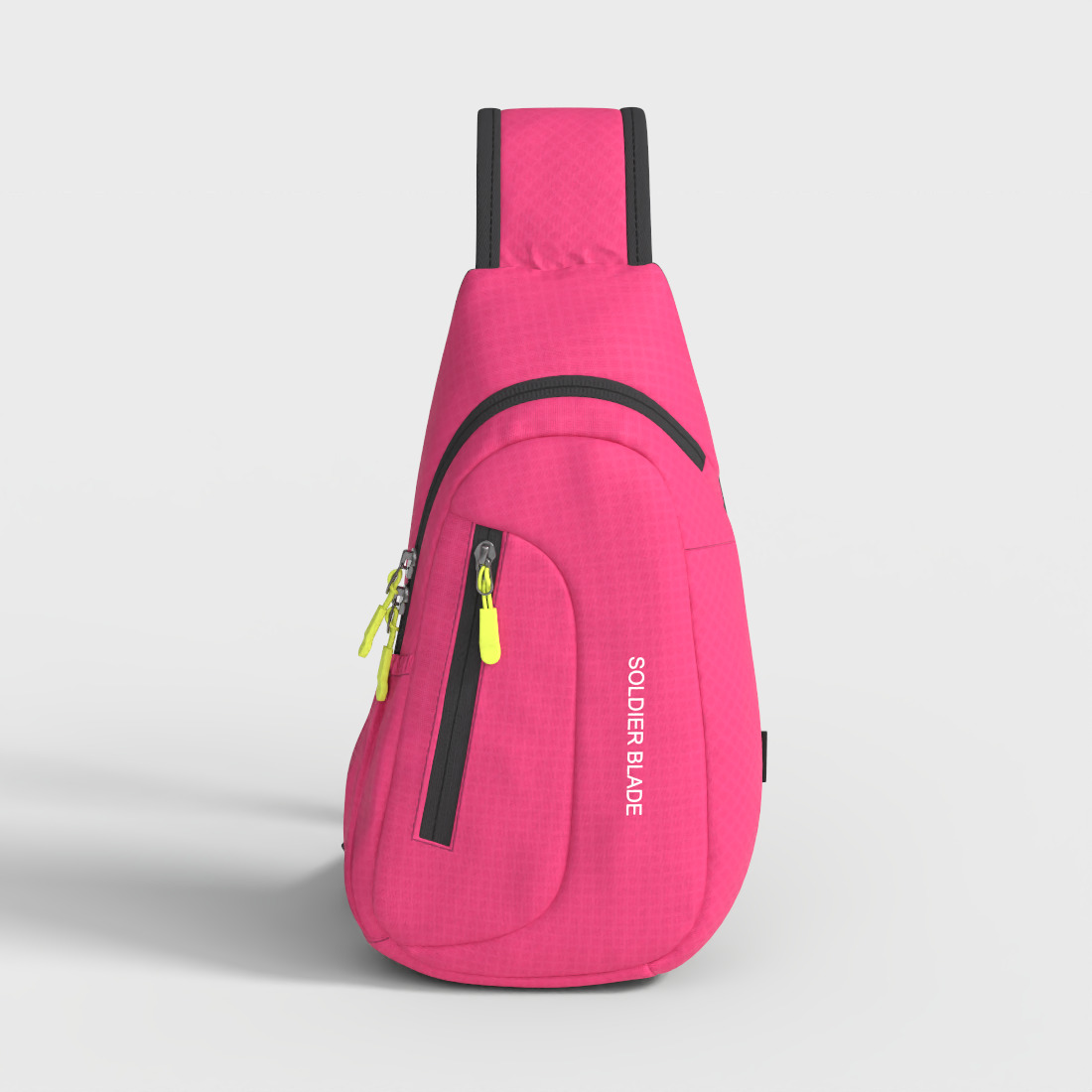 SPORTS CHEST BAG Low-poly 3D model_1