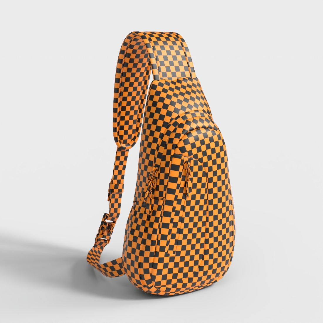 SPORTS CHEST BAG Low-poly 3D model_6