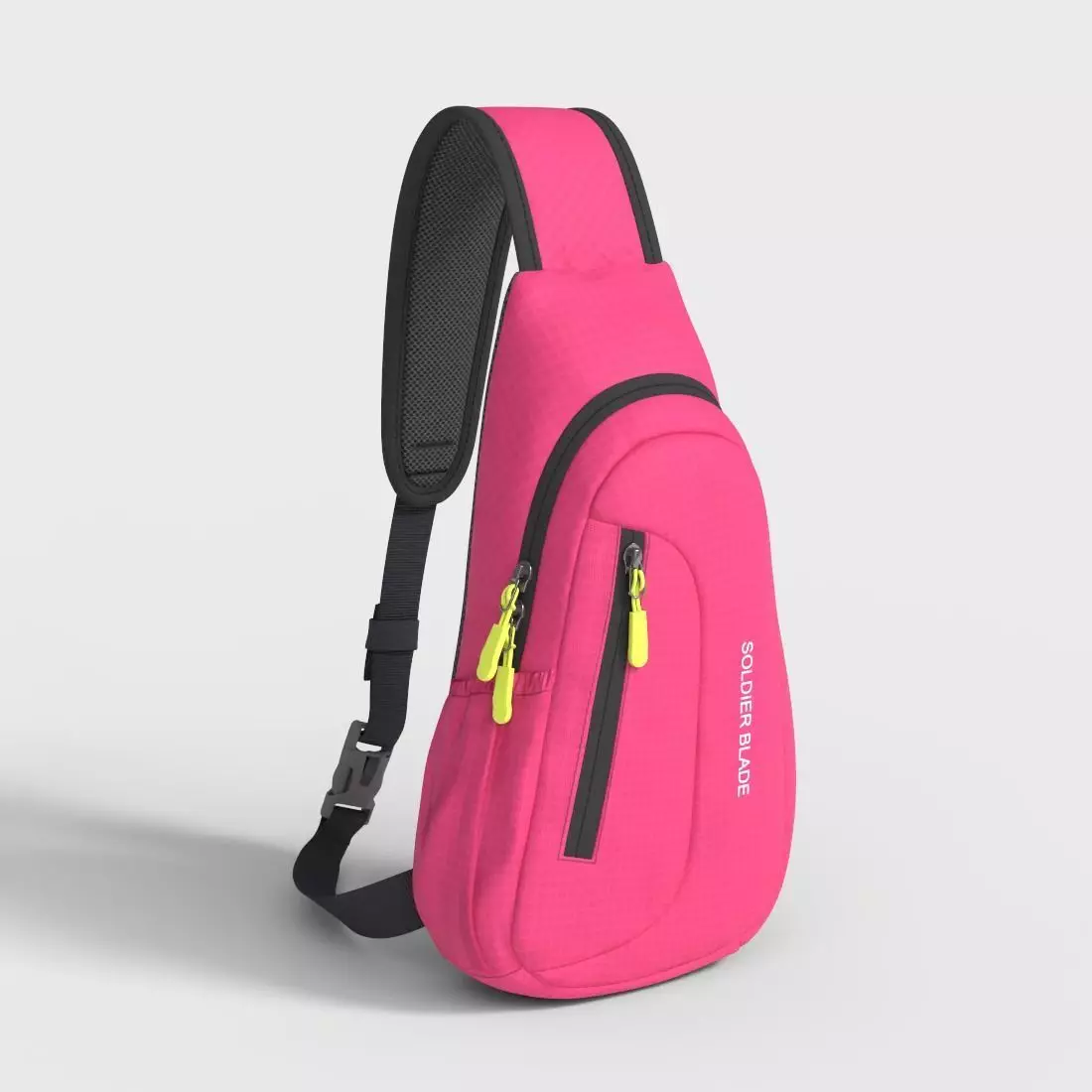 SPORTS CHEST BAG Low-poly 3D model_0