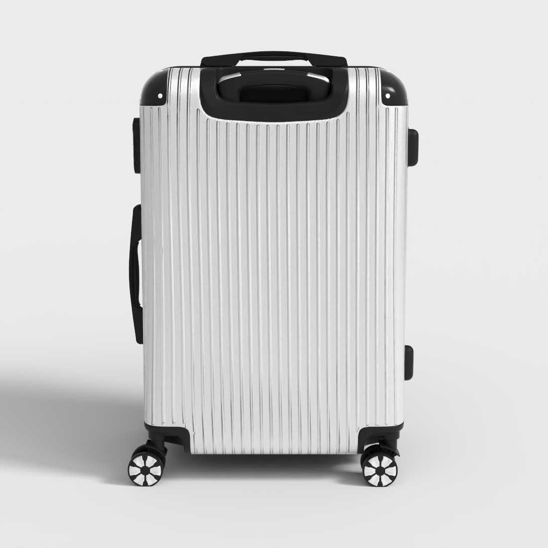 BRUBAKER TRAVEL SUITCASE Low-poly 3D model_3