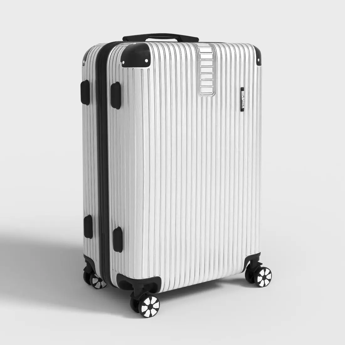 BRUBAKER TRAVEL SUITCASE Low-poly 3D model_0