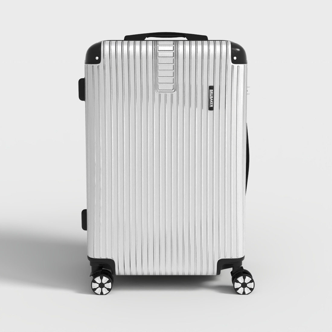 BRUBAKER TRAVEL SUITCASE Low-poly 3D model_1